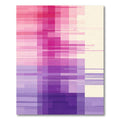 Modern Pink Purple Geometric Blocks Rug