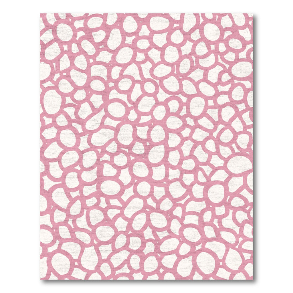 Pink Pebble Bloom Overlay Rug