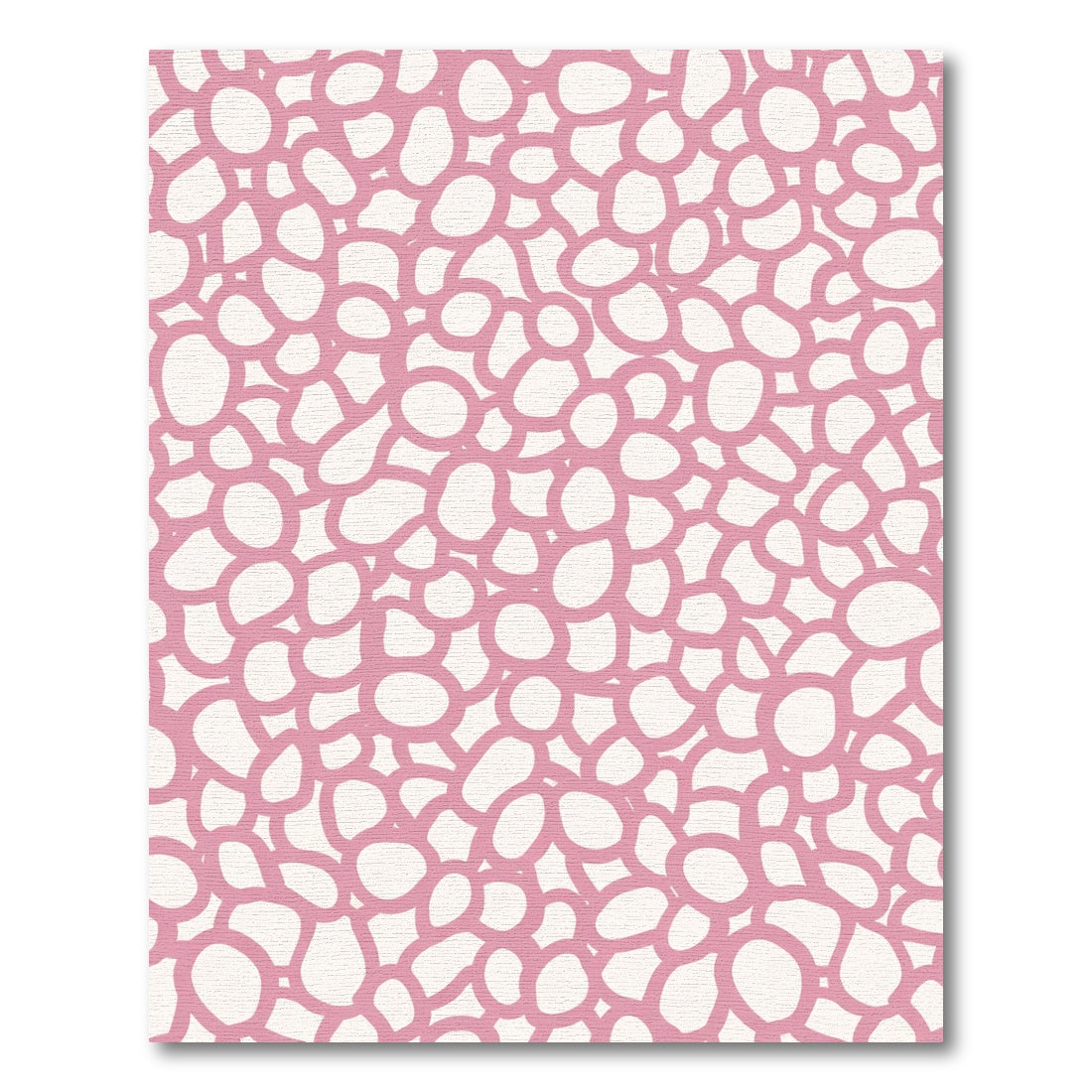 Pink Pebble Bloom Overlay Rug
