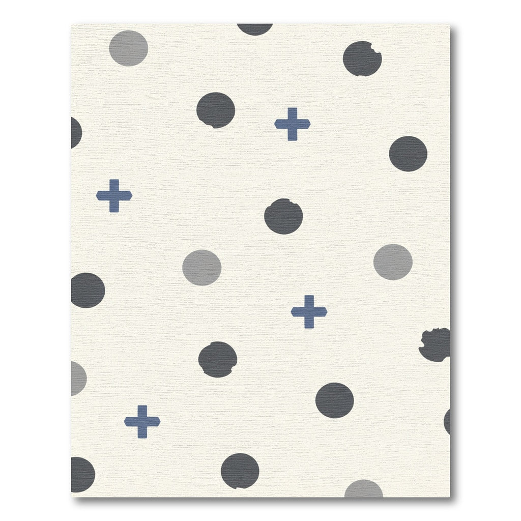 Circles and Crosses Cream Scatter Rug