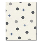 Circles and Crosses Cream Scatter Rug