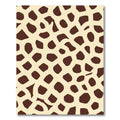 Brown Cream Organic Spotty Print Rug