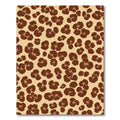 Brown Floral Cluster Repeating Arrangement Rug