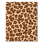 Brown Floral Cluster Repeating Arrangement Rug