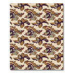 Earthy Organic Abstract Camouflage Rug