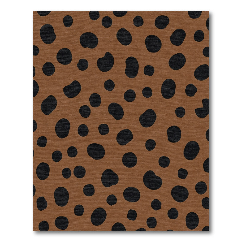 Brown Black Polka Dot Pattern Rug