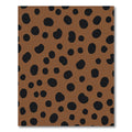 Brown Black Polka Dot Pattern Rug