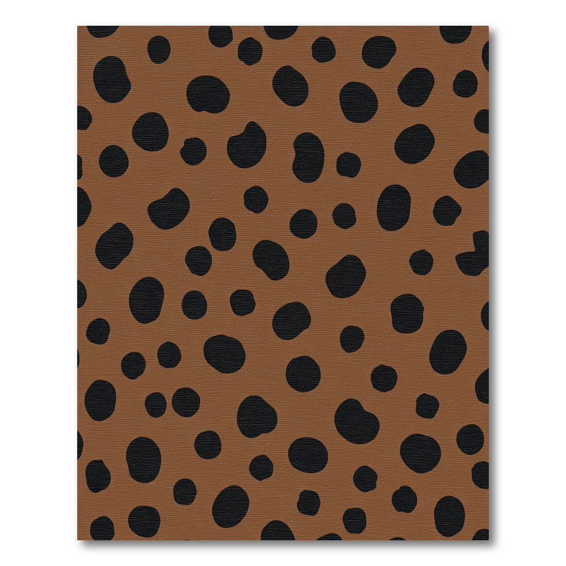 Brown Black Polka Dot Pattern Rug