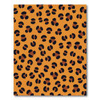 Orange Black Animal Spots Rug