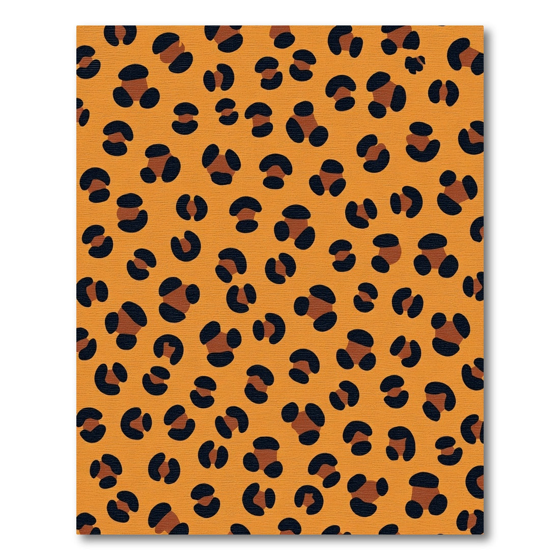 Orange Black Animal Spots Rug
