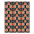 Crimson Beige Abstract Tribal Rug