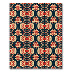 Crimson Beige Abstract Tribal Rug