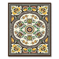 Cream Medallion Floral Art Nouveau Rug