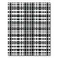 Monochromatic Grid Line Plaid Rug