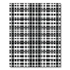 Monochromatic Grid Line Plaid Rug