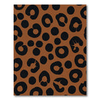 Brown Black Animal Spot Rug