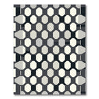 Monochromatic Geometric Octagon Arrangement Rug