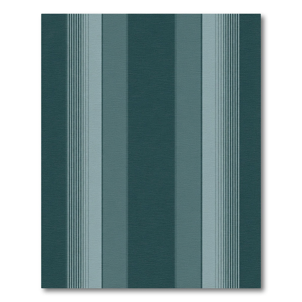 Deep Teal Vertical Stripe Rug