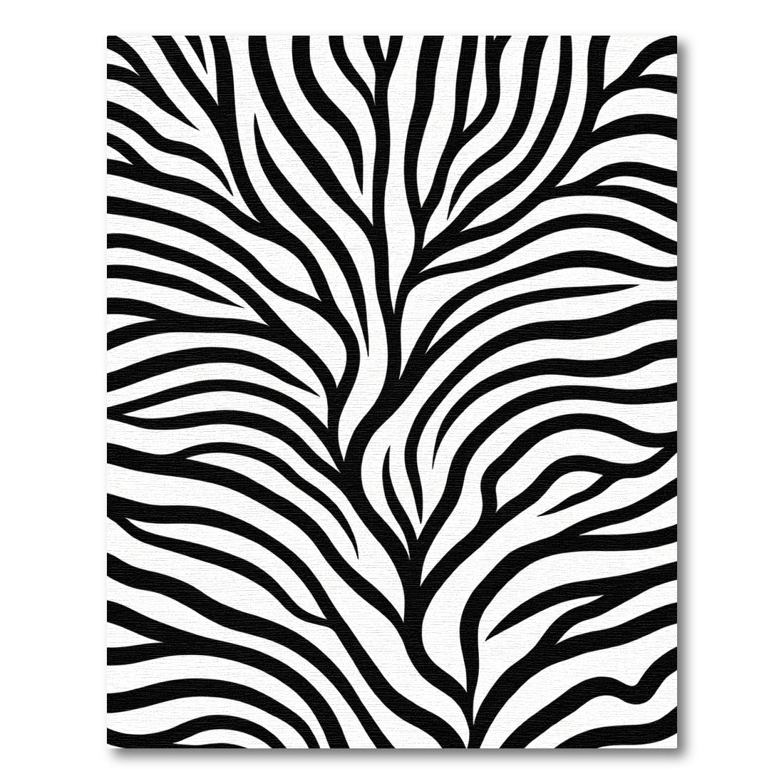 Black White Wavy Striped Accent Rug