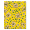 Retro Yellow Daisy Garden Rug