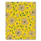 Retro Yellow Daisy Garden Rug