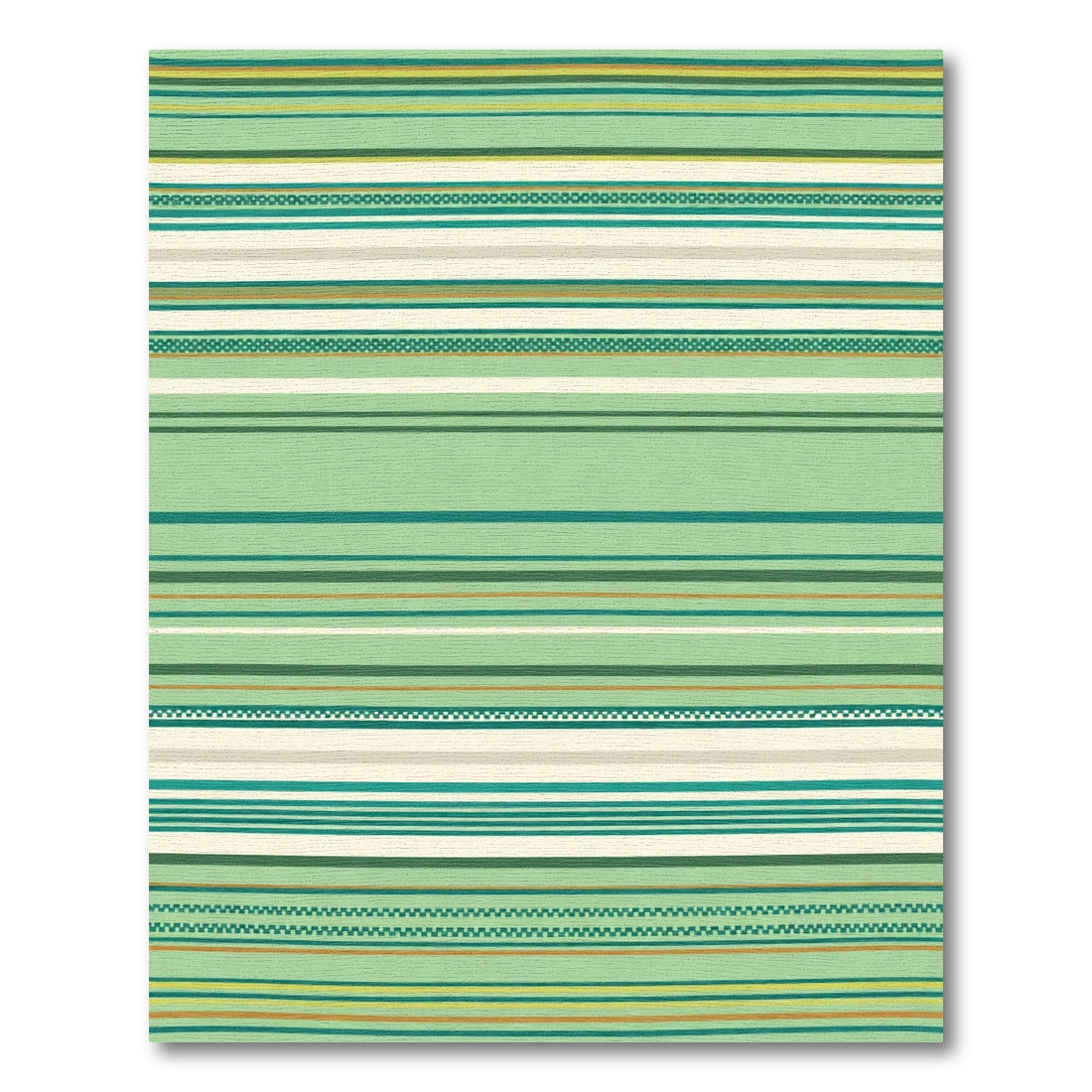 Mint Green Multi Stripe Rug