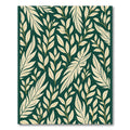 Emerald Green Botanical Leafy Vines Rug