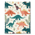 Playful Dinosaur Pals Cream Garden Rug