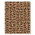 Orange Black Spot Grid Rug