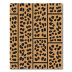 Orange Black Spot Grid Rug