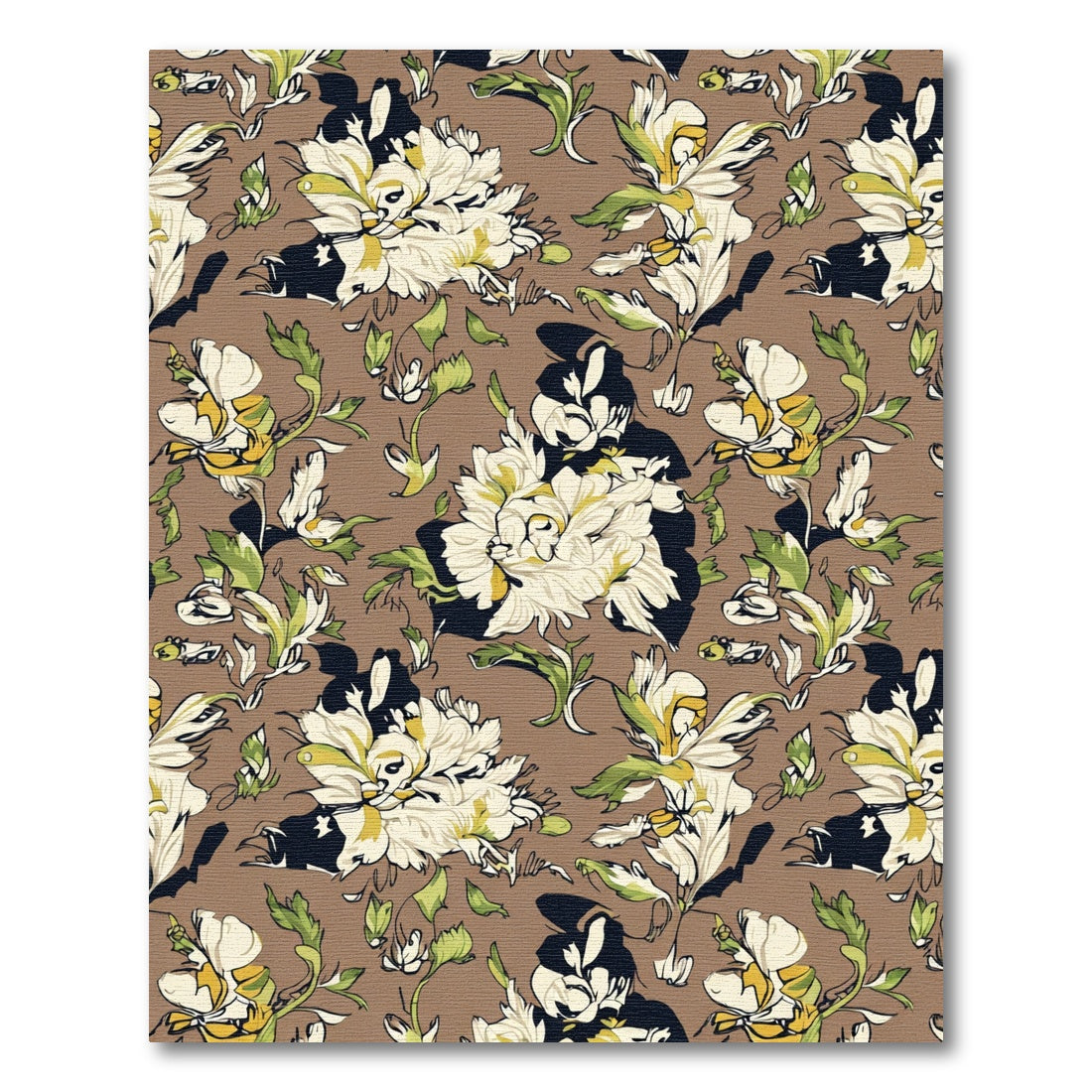 Bold Abstract Floral Arrangement Rug
