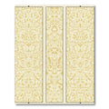 Golden Cream Watercolor Floral Arch Rug