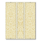 Golden Cream Watercolor Floral Arch Rug