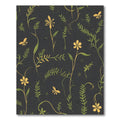 Golden Floral Garden Whimsical Rug
