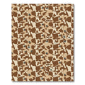 Earthy Brown Camouflage Abstract Shapes Rug