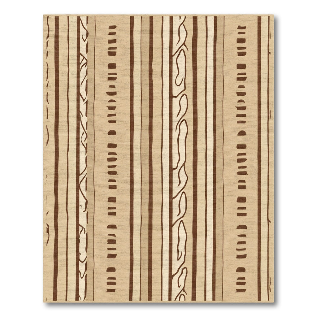 Earthy Stripes Organic Textures Rug