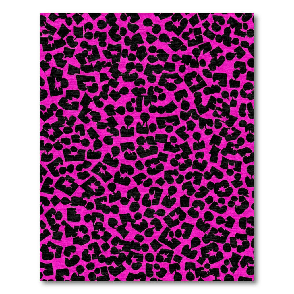 Playful Pink Leopard Scatter Rug
