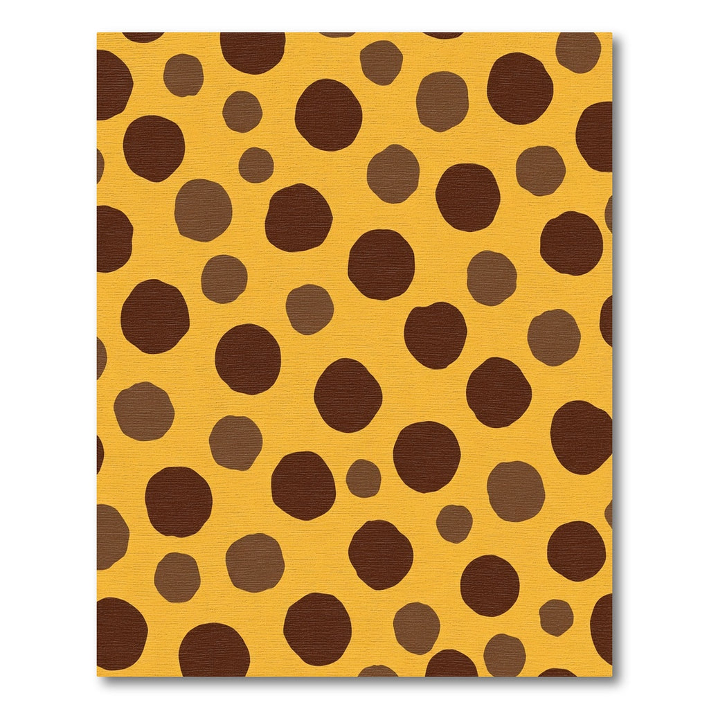Golden Amber Spotted Polka Dot Rug