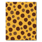 Golden Amber Spotted Polka Dot Rug