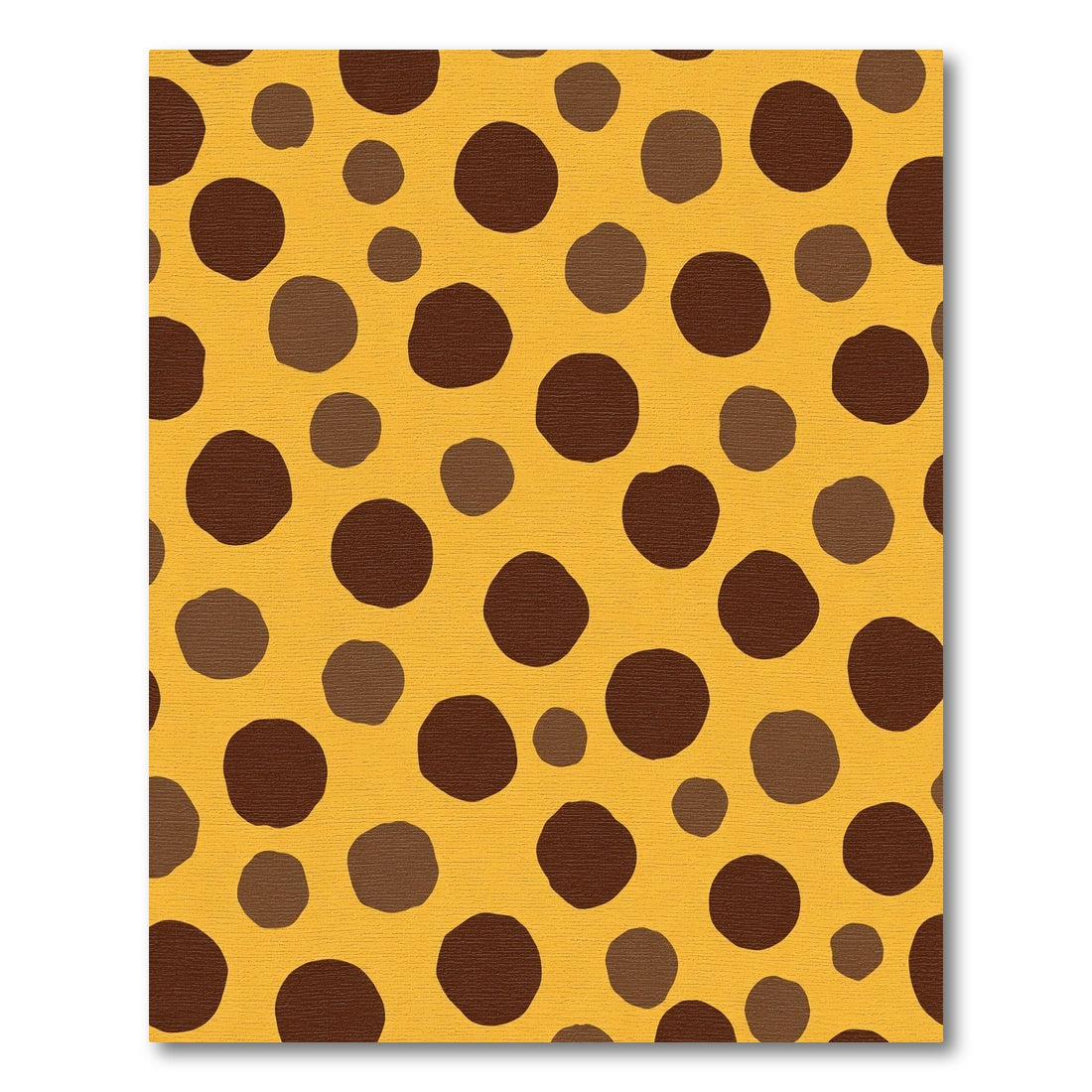 Golden Amber Spotted Polka Dot Rug