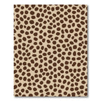 Brown Animal Spot Textured Rug