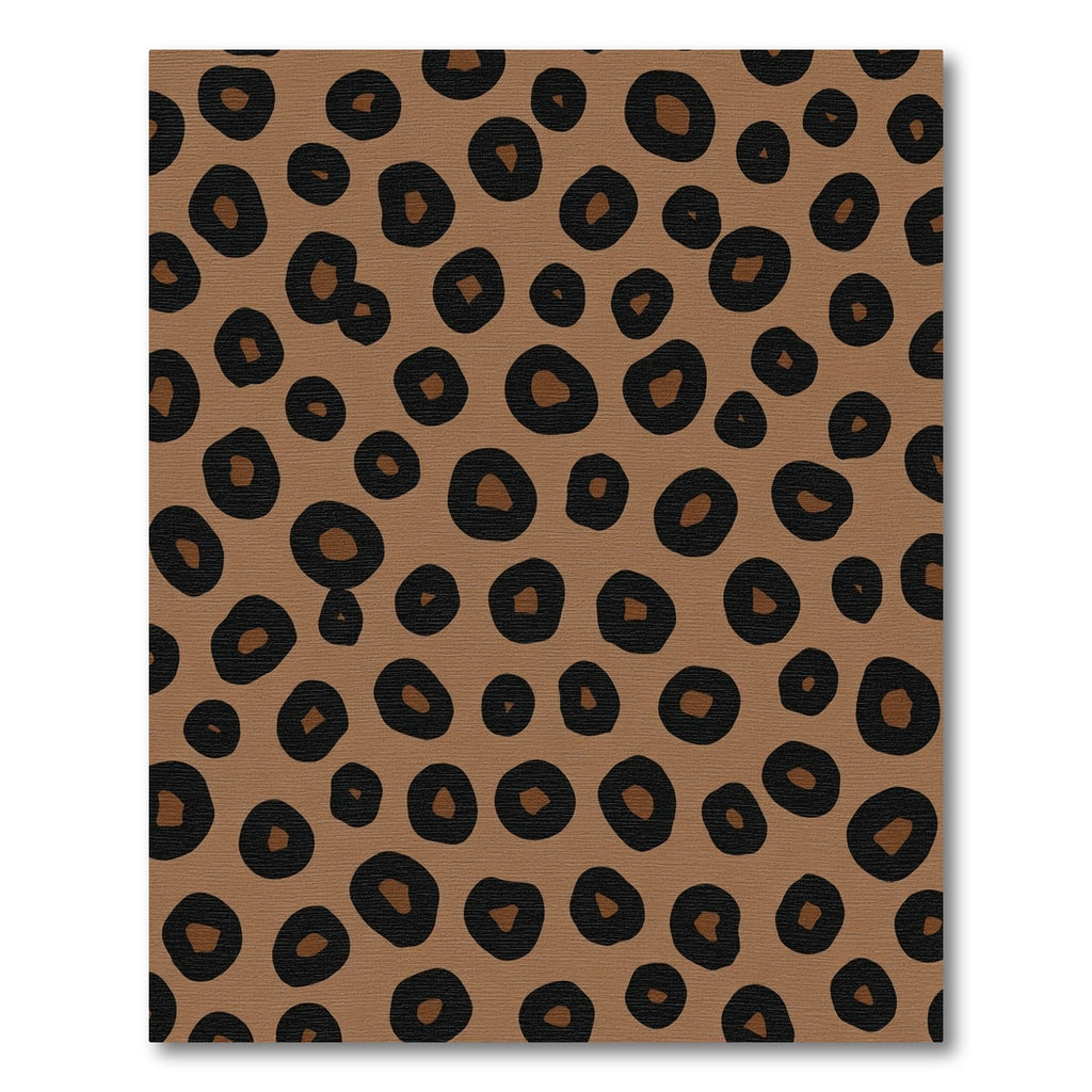 Brown Black Spotted Animal Skin Rug
