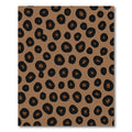 Brown Black Spotted Animal Skin Rug