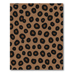 Brown Black Spotted Animal Skin Rug