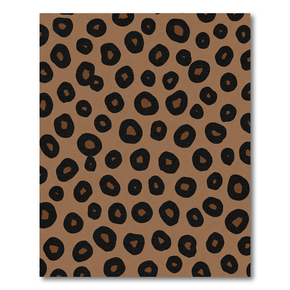 Brown Black Spotted Animal Skin Rug