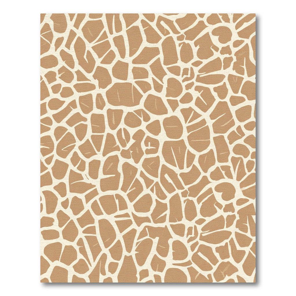Safari Giraffe Print Texture Rug
