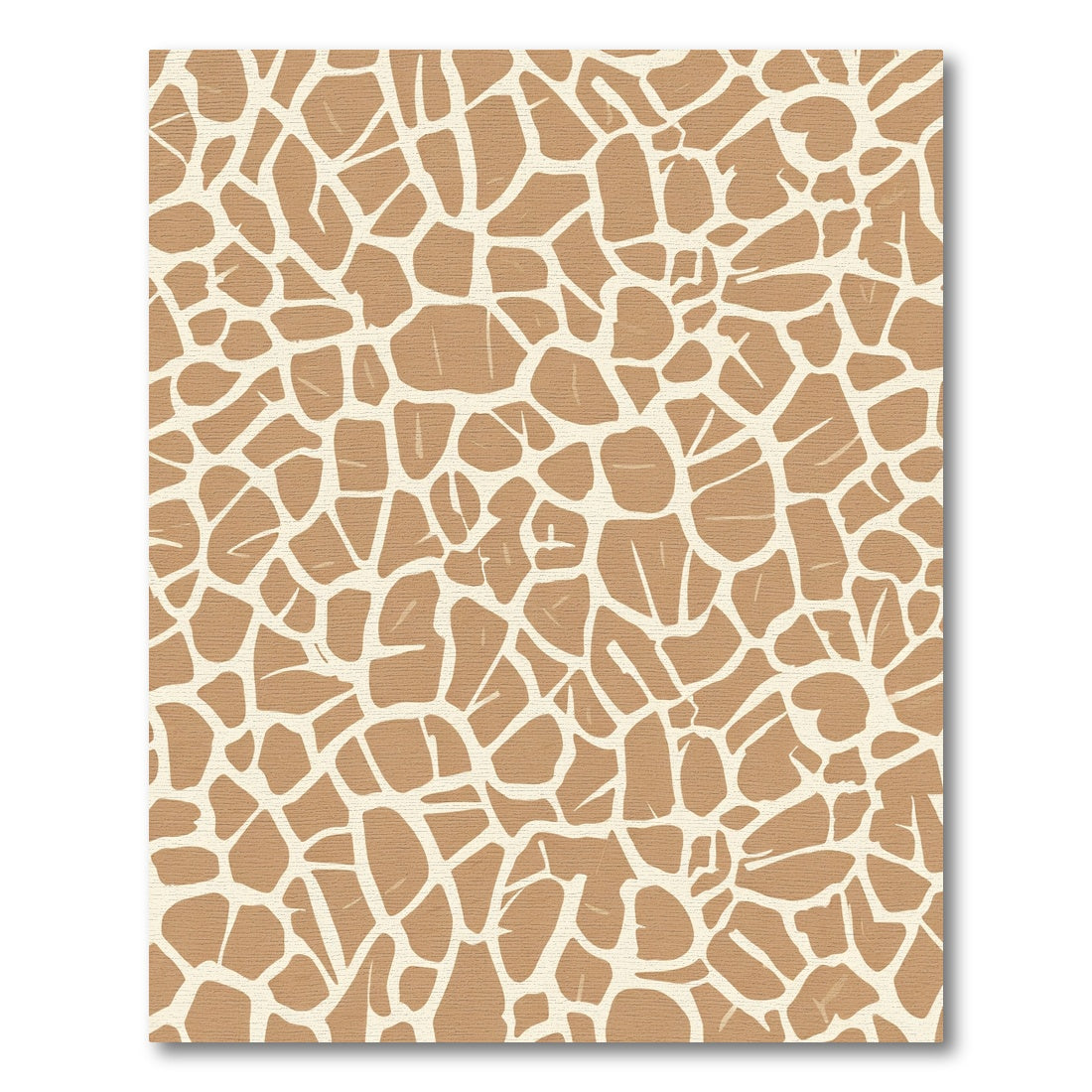 Safari Giraffe Print Texture Rug