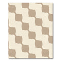 Sandy Beige Interlocking Squares Rug