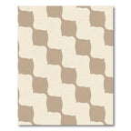 Sandy Beige Interlocking Squares Rug