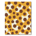 Orange Brown Polka Dot Blob Rug